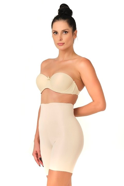 Yüksek Bel Dikişsiz Korse Boxer Emay 2707 - Ten