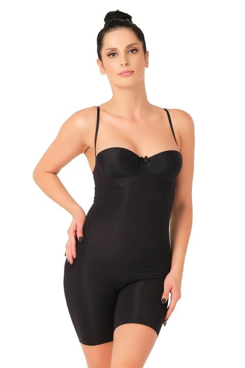 Lazer Kesim Göğsü Açık Toparlayıcı Korse Emay 2758 - Siyah