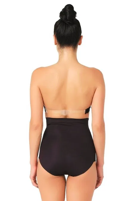 Lazer Kesim Yüksek Bel Slip Korse Emay 2708 - Siyah