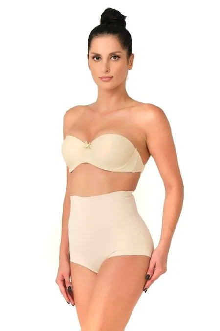 Lazer Kesim Yüksek Bel Slip Korse Emay 2708 - Ten