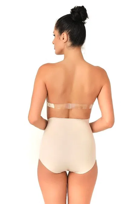 Lazer Kesim Yüksek Bel Slip Korse Emay 2708 - Ten