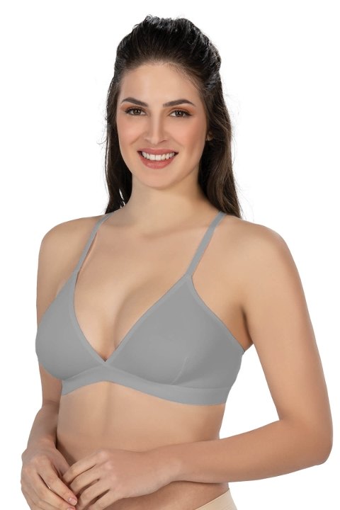 Dantel Detaylı Lazer Kesim Sütyen Emay 2809 - Vizon