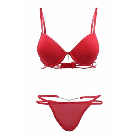 Le Jardin Dantel Detaylı Destekli Sütyen String Takım Le Jardin 6950 - Görsel 9