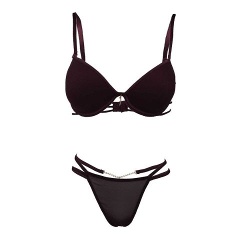 Le Jardin Dantel Detaylı Destekli Sütyen String Takım Le Jardin 6950 - Görsel 8