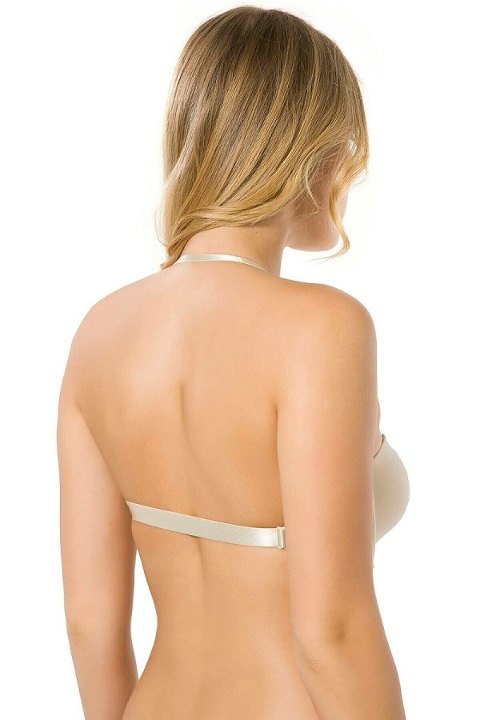 Sırtı Şeffaf Destekli Straplez Sütyen Le Jardin 7042 - Ten