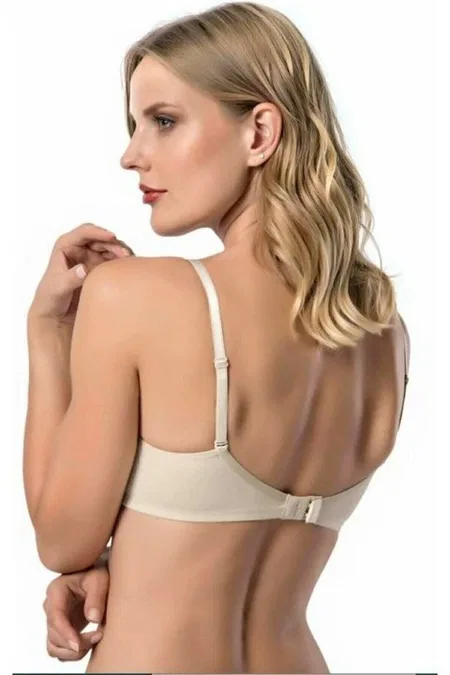 Dantel Detaylı Soft Cup Push Up Sütyen Le Jardin 9400 - Ten