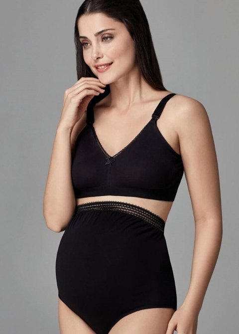 Pamuklu Karın Altı Destekli Hamile Külot Eros 511 - Siyah