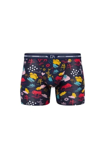 Baskılı Modal Normal Paça Boxer Doreanse 1849 - Lacivert