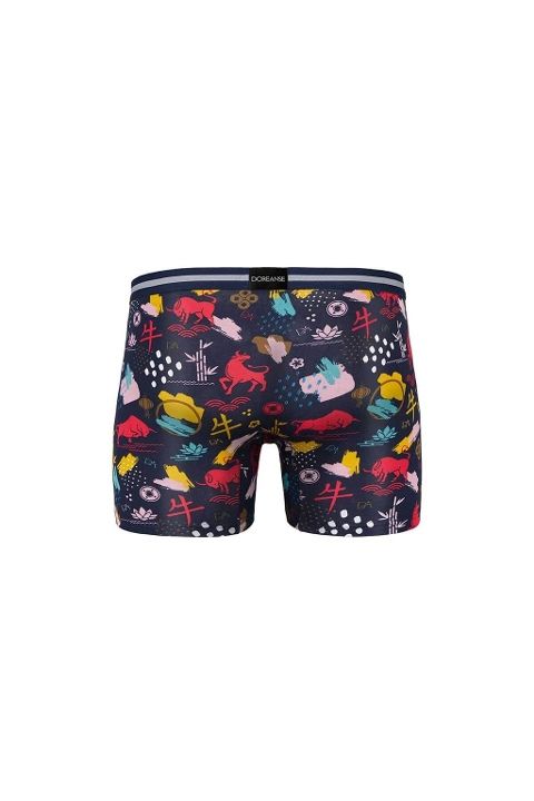 Baskılı Modal Normal Paça Boxer Doreanse 1849 - Lacivert