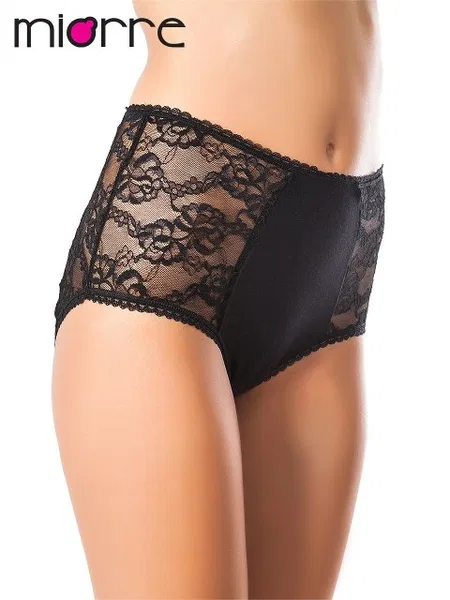 Dantelli Yüksek Bel Külot Miorre 001-013145 - Siyah