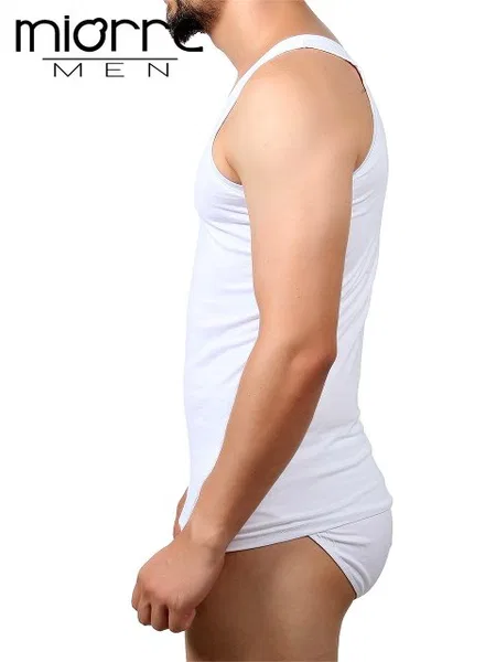 Miorre Klasik Erkek Atlet - %100 Pamuk - Beyaz