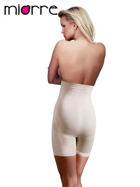 Miorre Yüksek Bel Şekillendirici Korse Silikonlu / 1 Beden İnceltir!!! - Ten