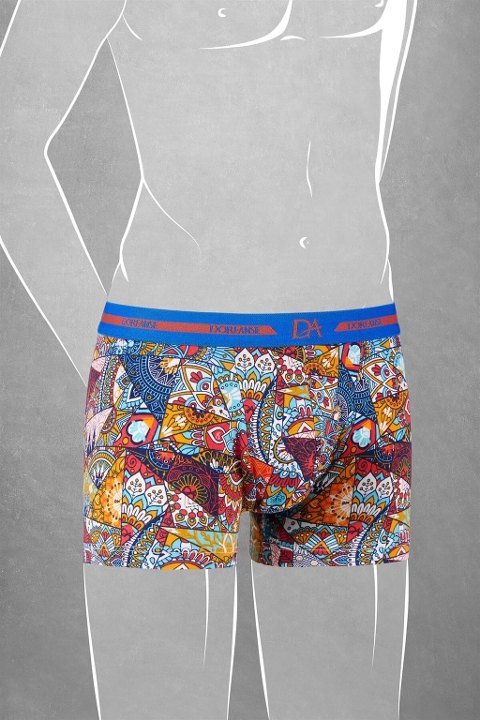 Pamuklu Patchwork Renkli Boxer Doreanse 613
