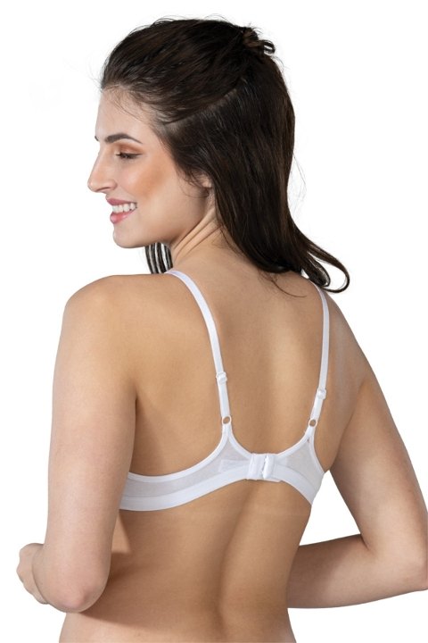Modal Pamuklu Kaplı Destekli Sütyen Emay 1417 - Beyaz