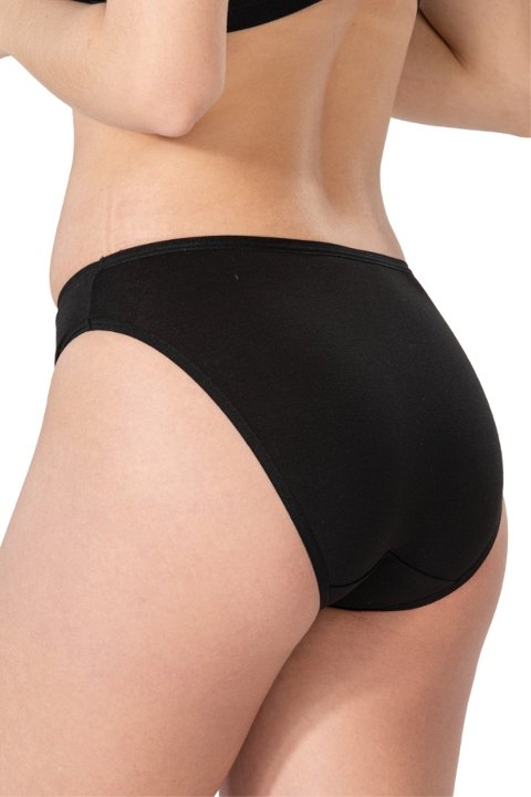 Yüksek Bel Pamuklu Slip Külot Emay 1441 - Siyah