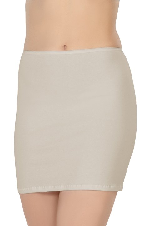 Kaygan Modal Mini Jupon Kadın Emay 1437 - Ten
