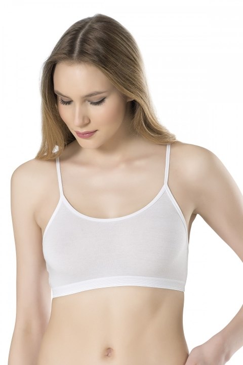 Modal Dantel Detaylı Balensiz İp Askılı Büstiyer Fabony 1000