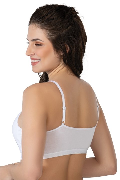 Modal Kaplı Balensiz Büstiyer Sütyen Emay 1423 - Beyaz