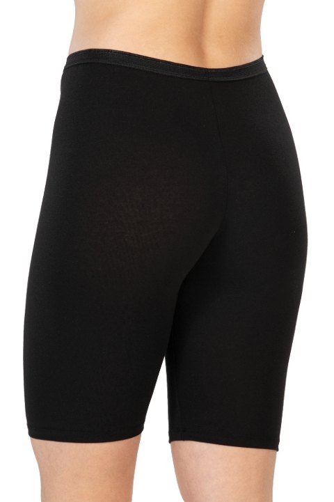 Yüksek Bel Pamuklu Dizüstü Tayt Emay 1431 - Siyah