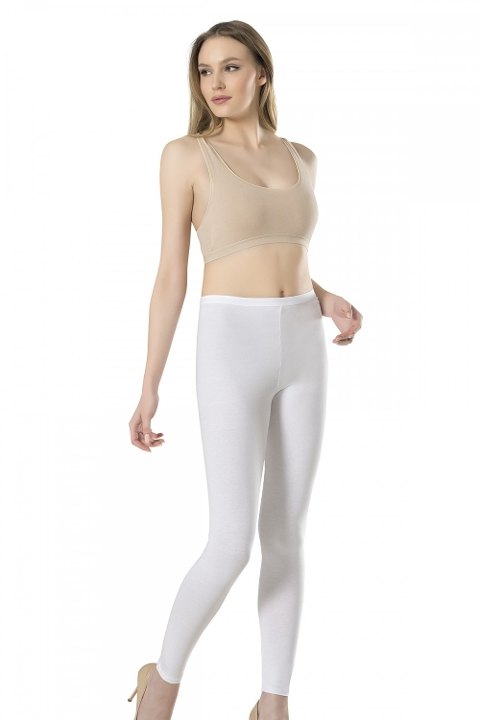 Yüksek Bel Esnek Modal Uzun Tayt Fabony 1030