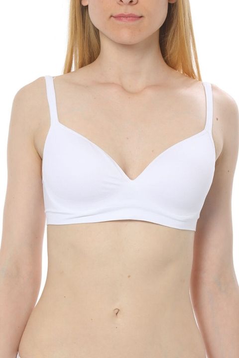 Dantel Detaylı Seamless Dikişsiz Sütyen NBB 3691 - Beyaz