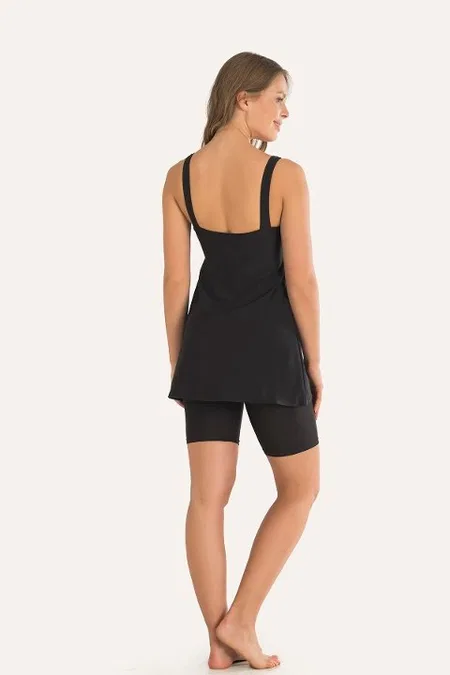 NBB Ayarlanabilir Üst Kesim Taytlı Elbise Tankini NBB 51242 - Görsel 2