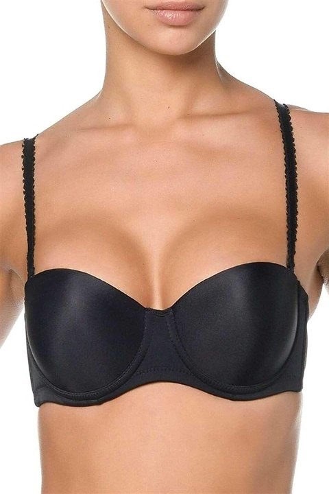 Destekli Çelik Balenli Straplez Sütyen Nurteks 195