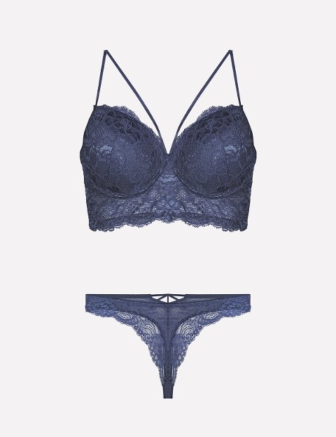 Nurteks Desteksiz Sütyen Külot Takımı Mor Nurteks 4330 - Görsel 4