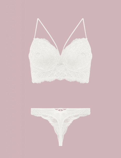 Nurteks Desteksiz Sütyen Külot Takımı Mor Nurteks 4330 - Görsel 5