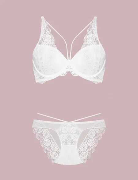 Destekli Sütyen Bikini Külot Takımı Nurteks 4426 - Ekru