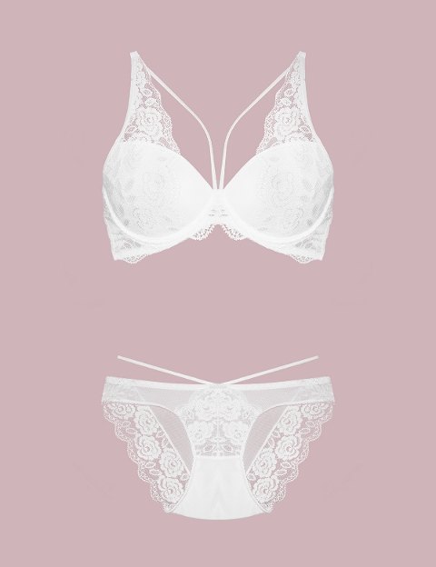 Destekli Sütyen Bikini Külot Takımı Nurteks 4426 - Ekru