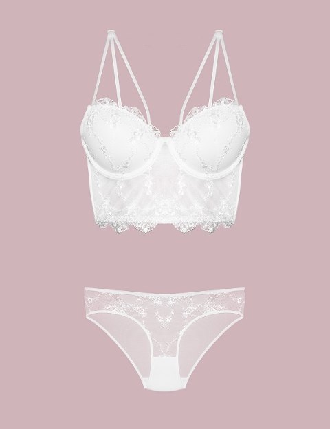 Dolgulu Destekli Sütyen Takım Nurteks 4491 - Ekru