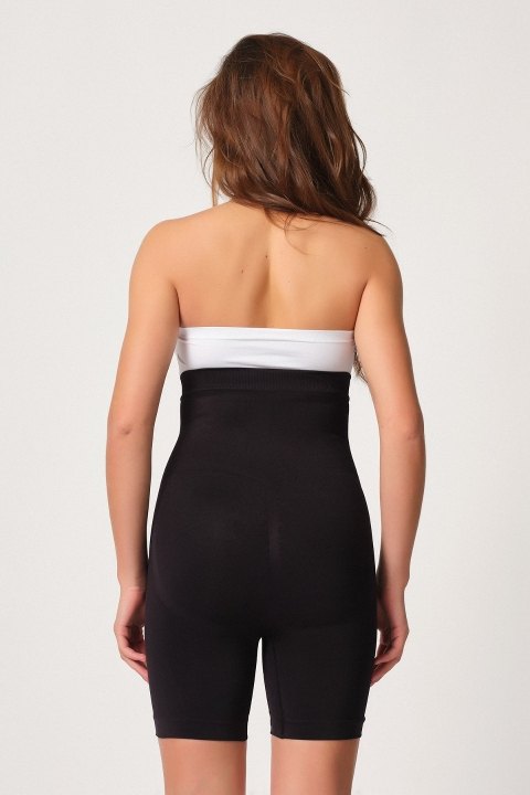 Dikişsiz Yüksek Bel Boxer Korse Emay 2087 - Siyah