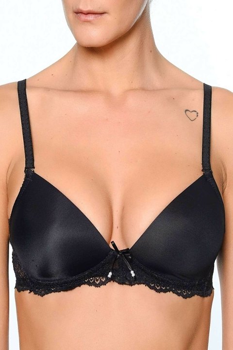 Dantel Detaylı Dolgusuz Sütyen Orkide 4900 - Siyah