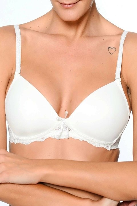 Dantel Detaylı Dolgusuz Sütyen Orkide 4900 - Ekru