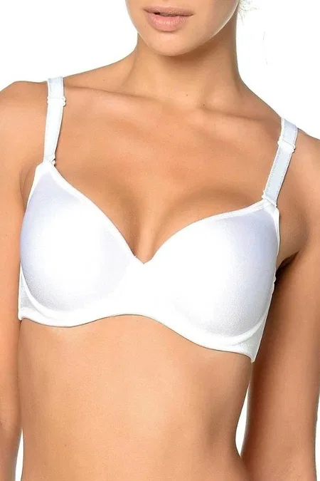 Dantelli Soft Cup Dolgusuz Sütyen Orkide 8100 - Beyaz