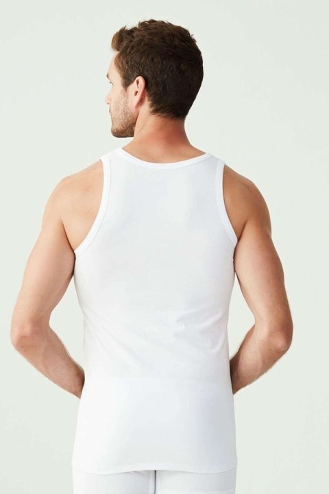 Pamuklu Ribana Askılı Atlet Us. POLO 80441 - Beyaz