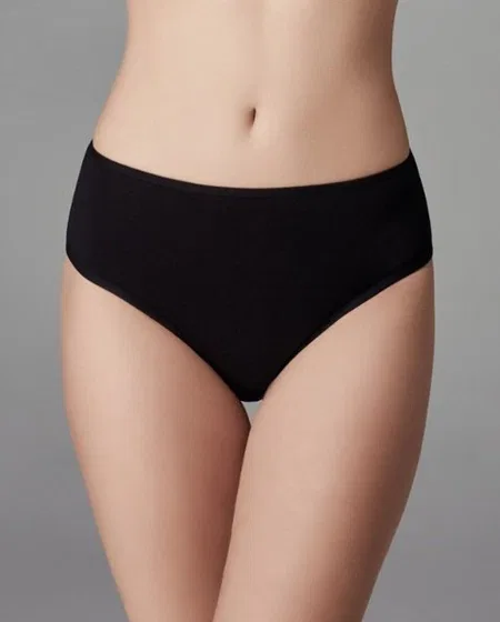 Renkli Yüksek Bel Slip 5li Paket Külot Eros 760 - Karışık