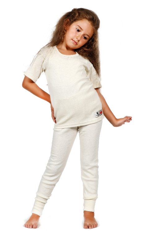 İç Fırçalı Yün Çocuk Kisakol Fanila Saf Yün 600