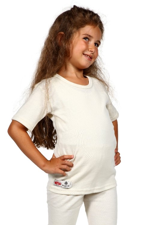 İç Fırçalı Yün Çocuk Kisakol Fanila Saf Yün 600 - 2