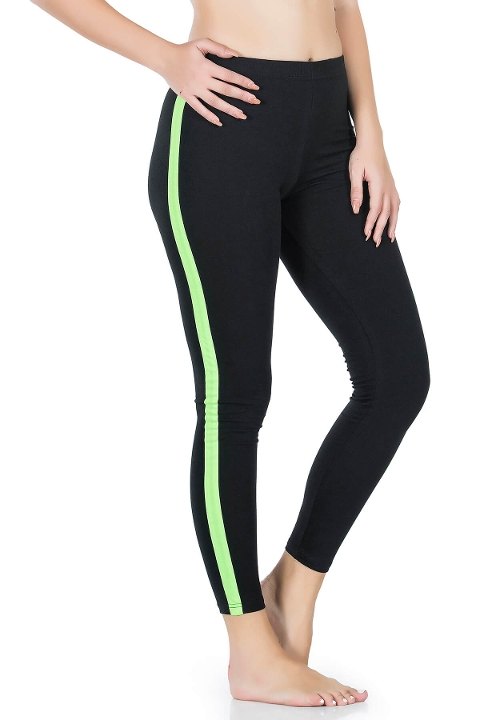 Yüksek Bel Esnek Kadın Tayt Derya 0603 - Siyah