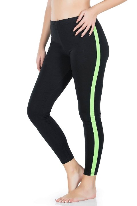 Yüksek Bel Esnek Kadın Tayt Derya 0603 - Siyah