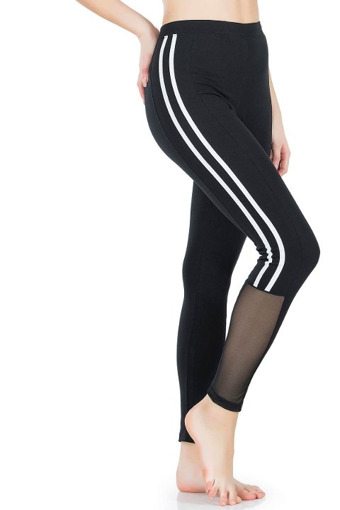 Yüksek Bel Şeritli Kadın Tayt Derya 0602