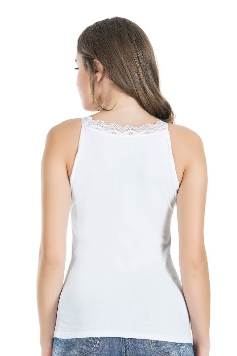 Dantel Detaylı Sıfır Kol Body Derya 229 - 2