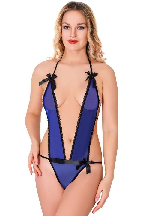 Şifon Dantel Detaylı Tek Parça Fantezi Body Sistina 974 - Görsel