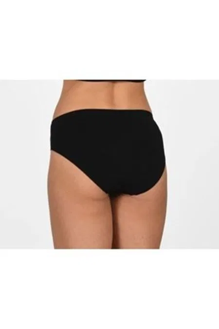 Dikişsiz Pamuklu Slip Külot Sistina 730 - Siyah