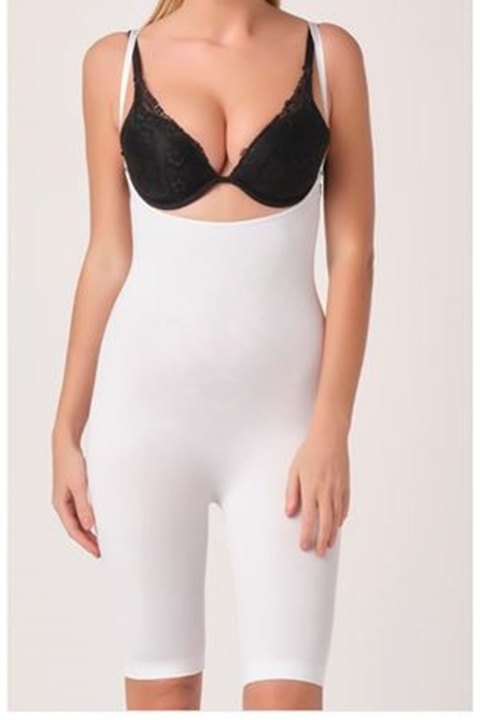 Yüksek Bel Dikişsiz Korse Sistina 751 - Beyaz