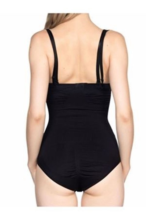 Dikişsiz Yüksek Bel Korse Sistina 756 - Siyah