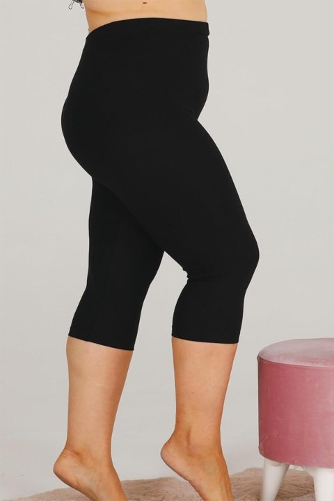 Yüksek Bel Siyah Kapri Tayt Lady 1107 - Siyah