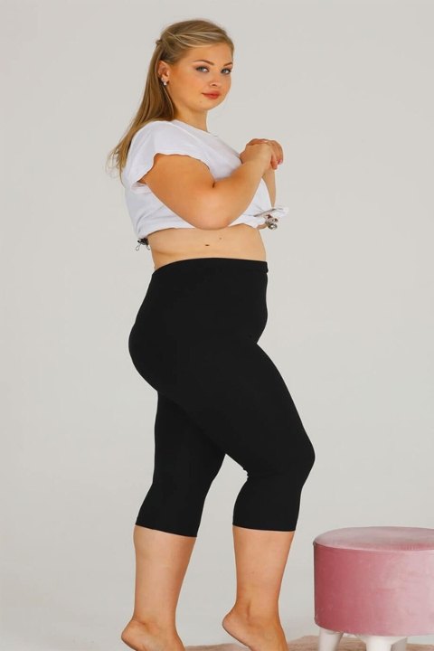 Yüksek Bel Siyah Kapri Tayt Lady 1107 - 2